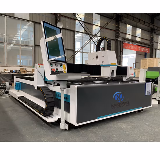 Découpeuse de laser de fibre de commande numérique par ordinateur d'acier inoxydable en métal